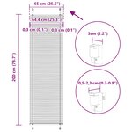 vidaXL Store plissé rose 65x200 cm largeur du tissu 64 4 cm polyester