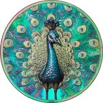 Pièce de monnaie en Argent 5 Dollars g 31.1 (1 oz) Millésime 2025 Spectrum PEACOCK