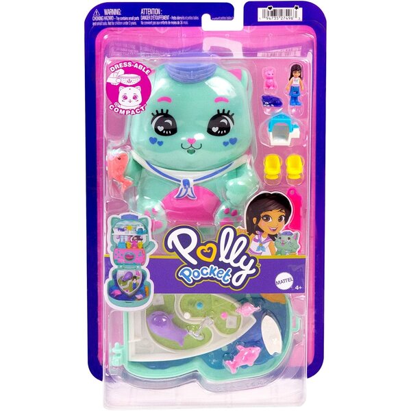 Mattel JCR37 - Polly Pocket - Coffret chaton marin