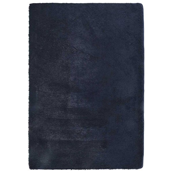 vidaXL Tapis shaggy à poils longs NAVARRA bleu marine 200x290 cm