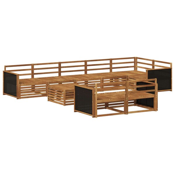 vidaXL Ensemble de canapés d'extérieur 9 pc