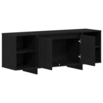vidaXL Meuble TV Chêne noir 120 x 30 x 40 5 cm Bois d'ingénierie