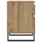 vidaXL Tables de chevet 2 Pièces chêne artisanal 40x35x50 cm