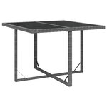 vidaXL Ensemble à manger de jardin coussins 5Pièces Résine tressée Gris