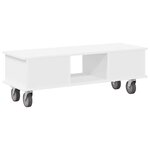 vidaXL Meuble TV Blanc 100 x 35 x 35 cm Bois d'ingénierie