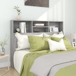 vidaXL Armoire de tête de lit Sonoma gris 140x19x103 5 cm