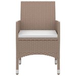 vidaXL Ensemble à manger de jardin coussins 9 Pièces Résine tressée Verre