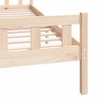 vidaXL Cadre de lit sans matelas bois massif 160x200 cm