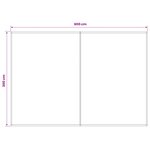 vidaXL Toile de rechange pour auvent Bleu et Blanc 600 × 300 cm
