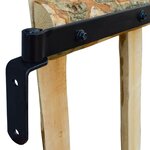vidaXL Portillon simple de clôture Bois de noisetier 100x120 cm