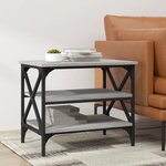 vidaXL Table d'appoint Sonoma gris 55x38x45 cm Bois d'ingénierie