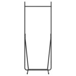 vidaXL Porte-vêtements Noir 62 x 48 x 158 cm Acier