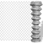 vidaXL Clôture à mailles losangées Acier galvanisé 25x1 m Argenté