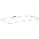 vidaXL Dessus de table 80x40x3 8 cm rectangulaire bois massif acacia