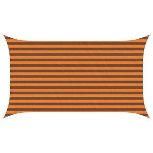 vidaXL Voile d'ombre Orange et marron 3 5 x 2 m 100 polyester Oxford