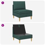 vidaXL Sofa avec rangement Tissu