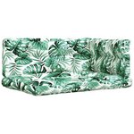 vidaXL Coussins de palette lot de 5 motif de feuilles tissu