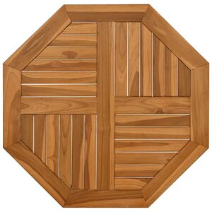 vidaXL Dessus de table 70x70x2 5 cm octogonal bois de teck massif
