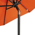 vidaXL Parasol de jardin avec mât en acier terre cuite 225x225x212 cm