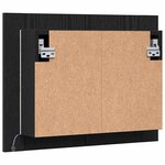vidaXL Armoire de toilette avec miroir Chêne noir 60 x 12 x 45 cm