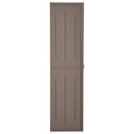 vidaXL Armoire de rangement jardin Marron 65x45x172 cm PP Aspect bois