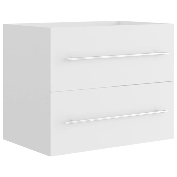 vidaXL Armoire d'évier Blanc 60x38 5x48 cm Bois d’ingénierie