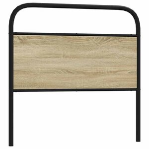 vidaXL Tête de lit chêne sonoma 90 cm acier et bois d'ingénierie