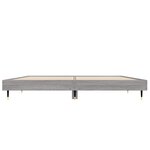 vidaXL Cadre de lit sonoma gris 135x190 cm bois d'ingénierie