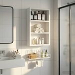 vidaXL Armoire murale de salle de bain Blanc 30 x 10 x 50 cm