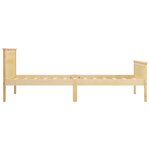 vidaXL Cadre de lit Bois de pin massif 90x200 cm