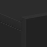 vidaXL Tables de chevet flottantes 2 Pièces Noir 40x30x15 cm
