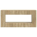 vidaXL Table console Chêne Sonoma 155 x 29 x 74 cm Bois d’ingénierie