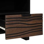 vidaXL Meuble TV Marron 100 x 33 x 46 cm bois de manguier massif