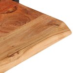 vidaXL Étagères murales 2 Pièces 100x24x35 cm Bois d'acacia et acier
