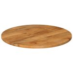 vidaXL Dessus de table Ø 90x3 8 cm rond bois de manguier massif
