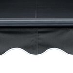 vidaXL Auvent manuel rétractable avec LED 450x300 cm Anthracite