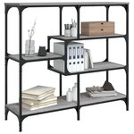 vidaXL Table console sonoma gris 103x32x95 cm bois d'ingénierie