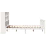 vidaXL Lit bibliothèque sans matelas blanc 140x200 cm bois pin massif