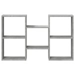 vidaXL Étagère murale gris béton 96x18x60 cm bois d'ingénierie