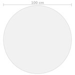 vidaXL Protecteur de table mat Ø 100 cm 1 6 mm PVC