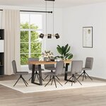 vidaXL Chaises à manger lot de 6 taupe tissu