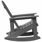 vidaXL Chaise Adirondack à bascule Gris clair 73.5 x 92 x 90 cm
