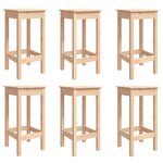 vidaXL Ensemble de bar de jardin 7 Pièces Bois de pin massif
