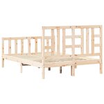 vidaXL Cadre de lit sans matelas bois de pin massif