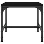 vidaXL Table d'appoint Noir 40x40x35 cm Bois d'ingénierie