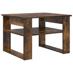 vidaXL Table basse Chêne fumé 64 x 54 x 44 cm Bois d'ingénierie