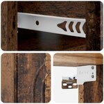 vidaXL Cabinet de chevet mural Bois ancien 49 x 34 5 x 20 cm