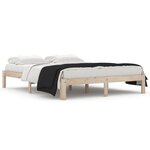 vidaXL Cadre de lit sans matelas bois massif 150x200 cm