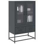 vidaXL Buffet haut anthracite 68x39x111 5 cm acier