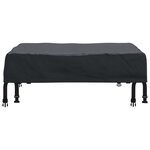 vidaXL Housse de Table Uni Noir 62 x 62 x 15 cm tissu